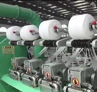 Máquina de Hilado por Fricción con Estructura DREF para la Producción de Hilos de Algodón para Mopa