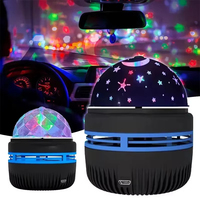 Luz Nocturna LED USB con Rotación de Cristales, 5V, Mini Bola Mágica de Estrellas, para Decoración del Hogar