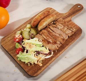 Planches à découper réutilisables en acacia et noyer <span class=keywords><strong>noir</strong></span>, modernes et élégantes, épaisseur 1,5 cm, pour cuisine personnalisée - Product Image 1