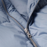 Veste d'hiver matelassée en nylon ripstop imperméable à fermeture éclair courte, personnalisée OEM, pour homme