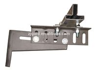 Support de rail d'ascenseur en acier réglable de type L à usage intensif personnalisé pour support de chaussure de guidage d'ascenseur à installation universelle