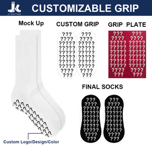 Chất Lượng Cao Biểu Tượng Tùy Chỉnh Grip Trampoline Vớ Pilates Không Trượt Vớ Yoga Crew Ruffle Phụ Nữ Vớ - Product Image 2