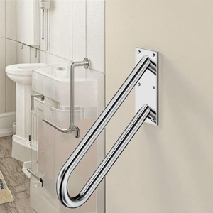 Pasamanos de montaje en pared de acero inoxidable 500 <span class=keywords><strong>antideslizante</strong></span> de 304mm en forma de U, barra de agarre de seguridad <span class=keywords><strong>para</strong></span> el hogar, escaleras al aire libre, hogar de ancianos discapacitados - Product Image 1