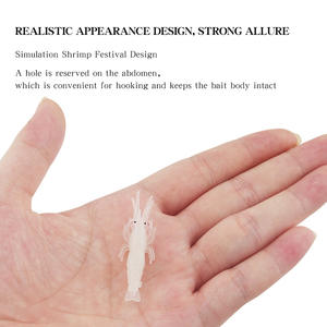 Leurre pour crevettes XY-146, appât souple de 4,8 cm, qui brille dans le noir, matériel de pêche pour le bar - Product Image 4