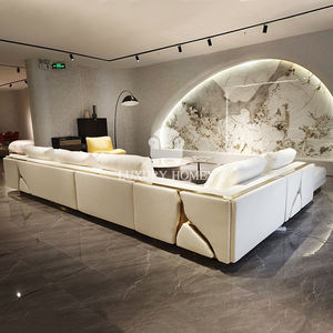 Nuovo Set di Mobili con Design Craquelé, Lussuoso Divano Moderno ed Elegante in Pelle per Villa, Acquista Mobili dalla Cina Online - Product Image 4