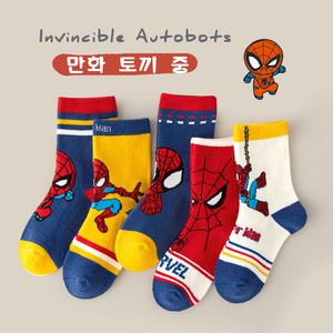 WZ-697 Nouvelles chaussettes pour bébés et enfants, en coton épais respirant, à mi-mollet, avec motif <span class=keywords><strong>de</strong></span> dessin animé mignon pour <span class=keywords><strong>l</strong></span>'hiver - Product Image 4