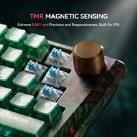 Teclado Mecánico para Juegos con una Sola Mano, Modelo Left Pro, Retroiluminación RGB, Interruptores Intercambiables en Caliente, Actuación Ajustable, Rendimiento de 8000Hz, Baja Latencia