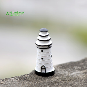 Decoración de botella ecológica con micropaisaje Weij Moss, pequeño faro blanco para ensamblaje DIY, exquisito adorno para bonsái. - Product Image 1