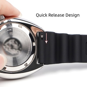 Bracelet de montre en silicone en promotion pour Seiko <span class=keywords><strong>Rado</strong></span> – Bracelet de remplacement sport en silicone souple et réglable à dégagement rapide - Product Image 4