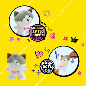 4 Estilos de Juguetes de Gato Súper Suaves para Descompresión, Muñecos de Gato TPR con Ventosa, Juguetes Blandos de Gato Elásticos para Apretar - Product Image 3