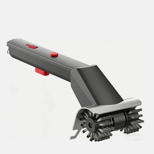 Cepillo de limpieza eléctrico pulverizable para <span class=keywords><strong>barbacoa</strong></span> con mango largo, doble rueda y cerdas duras de alambre de acero inoxidable - Product Image 2