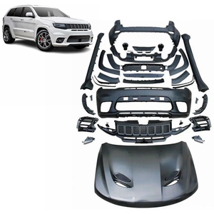 Kit de carrocería de piezas de automóvil usado para <span class=keywords><strong>Jeep</strong></span> <span class=keywords><strong>Grand</strong></span> <span class=keywords><strong>Cherokee</strong></span> <span class=keywords><strong>SRT8</strong></span> 2013-<span class=keywords><strong>2020</strong></span> cubierta de motor y cubierta de parachoques QGBW - Product Image 1