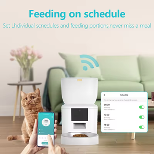 OEM 7L Portable Eco-Friendly Automatic Dog Feeder WiFi Pet Dry Food Dispenser Stainless Steel Bowl Tuya App Control Timer - Product Image 5