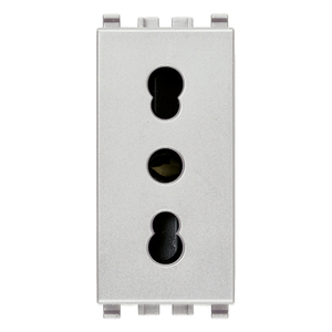 เต้ารับไฟฟ้าแบบ 2 ขา + ดิน 16A รุ่น P17/11 ขนาด 4.1x2.8x5.3 ซม. - Product Image 1