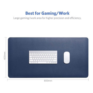 Alfombrilla de corcho de doble cara para ratón, alfombrilla de escritorio antiarañazos de cuero PU <span class=keywords><strong>enrollable</strong></span> para Gaming, <span class=keywords><strong>teclado</strong></span> para casa y oficina, color rosa - Product Image 4