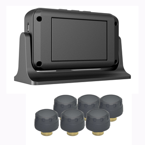 Màn hình lớn LCD hiển thị USB & năng lượng mặt trời điện 6 Bánh Xe Cảm biến bên ngoài Thông Minh <span class=keywords><strong>TPMS</strong></span> xe tải không dây giám sát áp suất lốp hệ thống - Product Image 3