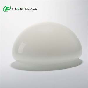 Cubierta de cúpula de cristal blanco de ópalo de tamaño personalizado Pantalla de lámpara de cristal para lámpara colgante - Product Image 3