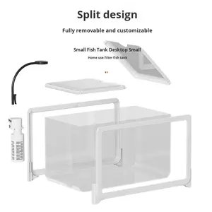 <span class=keywords><strong>Acquario</strong></span> <span class=keywords><strong>da</strong></span> Scrivania in PP Direttamente dalla Fabbrica, Vasca per Tartarughe e Pesci Rossi, Creativo Piccolo <span class=keywords><strong>Acquario</strong></span> Ecologico - Product Image 3