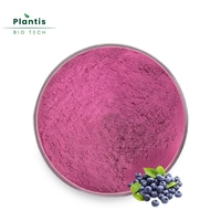 Polvo de Arándanos FD 100% Natural Liofilizado, Rico en Antocianinas, Colorante Alimentario, Bebida, Smoothie, Repostería, Polvo de Arándanos Crudos FD