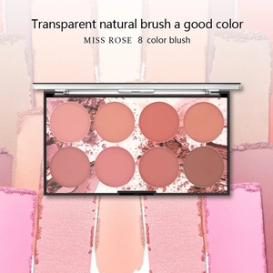 Palette de fard à joues <span class=keywords><strong>MISS</strong></span> ROSE 8 couleurs, palette de pigments minéraux pour le visage, fard à joues en poudre, longue tenue, fard à joues professionnel, maquillage de beauté - Product Image 5