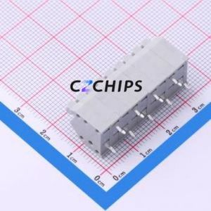 DB250B-3.5-9P-GY Spring Terminal Block Through hole Component (THT),P=3.5mm Connector 1x9P 3.5mm Gray 9P - Product Image 2