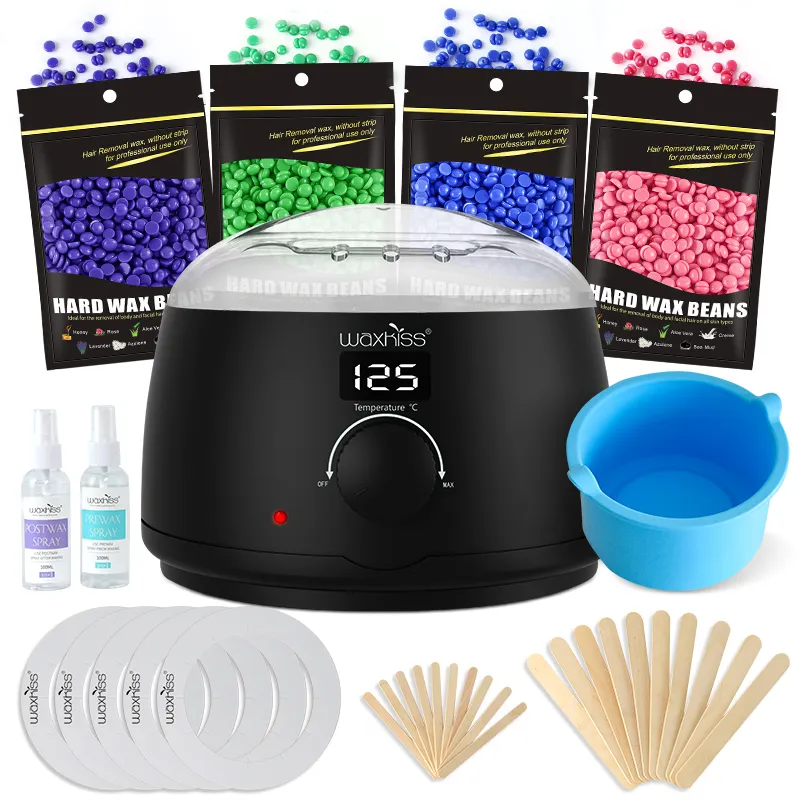 Oem Private Label Wax Pot Kachel Professionele Elektrische 100 Met Zachte Suiker Wax Machine 500cc Full Body Haarverwijdering Wax Warmer Kit