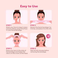 Sangle amincissante pour le visage en V, sangle pour le menton pour dormir, masque liftant en V, ceinture en V réutilisable, réducteur de double menton, exerceur de mâchoire