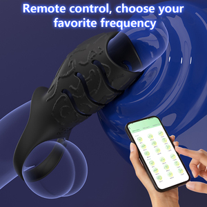 Super Power App <b>Controlled</b> <b>Vibrating</b> Penis Ring With <b>Remote</b> Function For Adult - Product Image 5