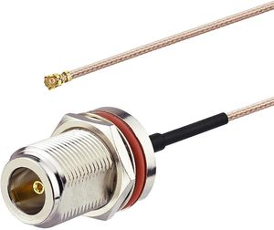 N tipi dişi U.FL/MHF1 düşük kayıp RF koaksiyel kablo kablosuz yönlendiriciler için RG178 uzatma Jumper Pigtail kablo harici anten - Product Image 1