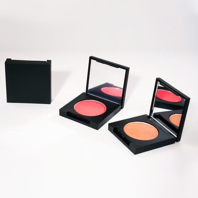 Rouge Vegan Illuminator Compact Powder Cheek Definer Palette Private Label Sculpting Bronzer Glow Makeup