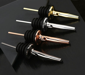 Accessoires de bar : Bouchons de bouteille et becs verseurs en métal doré et or rose, en acier inoxydable, pour cocktails, vin, huile d'olive, <span class=keywords><strong>champagne</strong></span> - Product Image 5
