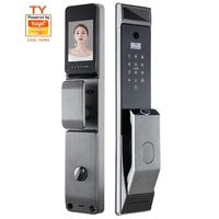 Tuya App Serrure à distance Reconnaissance faciale 3D Serrure de porte intelligente Mot de passe d'empreinte digitale Serrure intelligente intelligente avec caméra de sonnette