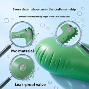 Marazual Crocodile Pool Noodle Galleggiante Gonfiabile in PVC per Bambini, per <span class=keywords><strong>Piscina</strong></span> e Spiaggia Estiva - Product Image 6