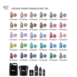CCO Custom 15ml UV Gel Nagellack Golden Sheen und transparent mit Custom Color Gel French Style für Private Label Verpackung - Product Image 3