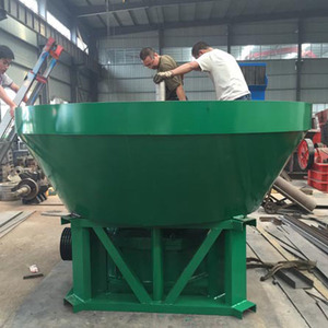 High Quality 1200B Pan Mill 0.8-1TPH Gold Grinding Process Plant Bearing Pump <b>Mine</b> Wet Stone Grinder for Sale - Product Image 5