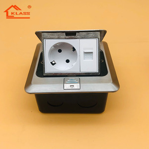 Sàn ổ cắm hộp Anh EU chúng tôi thép không gỉ Pop Up Máy tính để bàn Ổ cắm điện nối đất Ổ cắm ổ cắm với 3pin 2pin USB Loại C - Product Image 1