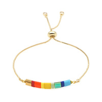 Go2boho Bracelets arc-en-ciel bijoux bohème coloré Pulsera japon Miyuki Tila perle bijoux amitié chaîne Bracelet pour les filles