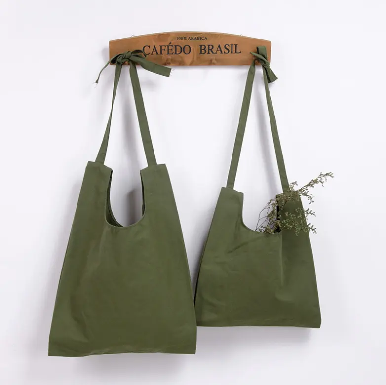 Çevre dostu geri dönüşümlü pamuk bakkal tuval Tote çanta kişiselleştirilmiş organik pamuk plaj çantası
