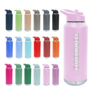 Bouteille d'eau isotherme Topnovo 2025 à double paroi sous vide 32oz pour le sport, avec différents couvercles, vente en gros, personnalisable - Product Image 1