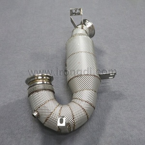 Downpipe catalysé pour Mercedes-Benz GT50 GT53 E53 3.0T en acier inoxydable 304 avec bouclier thermique – Échappement haute performance pour voiture - Product Image 6
