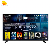 Vente en gros d'usine, téléviseurs intelligents LED 4K sans bordure de 50 et 55 pouces, système Google TV, Airplay Mirroring pour les magasins de détail