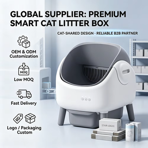 Litière automatique autonettoyante OEM grand espace 76L, écologique, anti-éclaboussures, toilette intelligente pour chats Maine Coon - Product Image 3