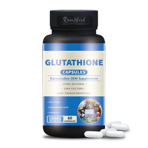 Cápsulas de Glutatión Rainwood OEM de Marca Privada, Cápsulas Liposomales de <span class=keywords><strong>L</strong></span>-Glutatión con Antioxidante de Cardo Mariano - Product Image 1