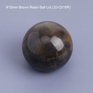 Ventes en gros de bouchons et de fermetures en résine colorée en forme de boule, bouchons en <span class=keywords><strong>plastique</strong></span> pour flacons de parfum FEA 15MM - Product Image 5