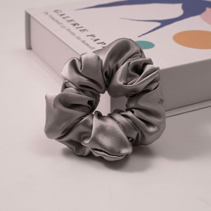 Handmade Pure Silk Hair <b>Scrunchies</b> with Exquisite Stitching Shiny Finish Gentle on Your Hair <b>Bath</b> Headbands - Product Image 5