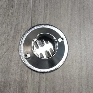 Siphon de sol en laiton chromé de style rond <span class=keywords><strong>pour</strong></span> balcon et salle de bain, anti-colmatage, robuste et à forte capacité de charge, <span class=keywords><strong>pour</strong></span> <span class=keywords><strong>garage</strong></span> - Product Image 2