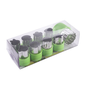 9Pcs Sao Hình Trái Tim Rau Trái Cây Cắt Dập Nổi Bánh Quy Khuôn Cho Bé Thực Phẩm Nhà Sản Xuất Cookie In Ấn - Product Image 6