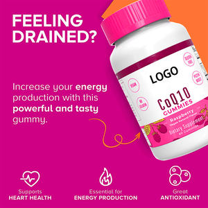 OEM Premium CoQ10 Gummies <span class=keywords><strong>Fillmore</strong></span> Supplément à croquer Soutient la santé cardiaque Stimuler l'énergie cellulaire Puissant antioxydant à vendre - Product Image 4