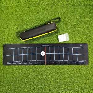 SwingPerfect Golf Plantilla de entrenamiento de trayectoria de putter para mano derecha, 12 arcos, con doble puerta, a prueba de deformaciones, estuche rígido - Product Image 5
