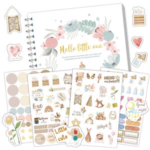 Myway 2026 Hello Little One Journal Carnet à couverture rigide Design <span class=keywords><strong>personnalisé</strong></span> Mémoire quotidienne de bébé Vos premières années <span class=keywords><strong>Livre</strong></span> pour bébé - Product Image 2